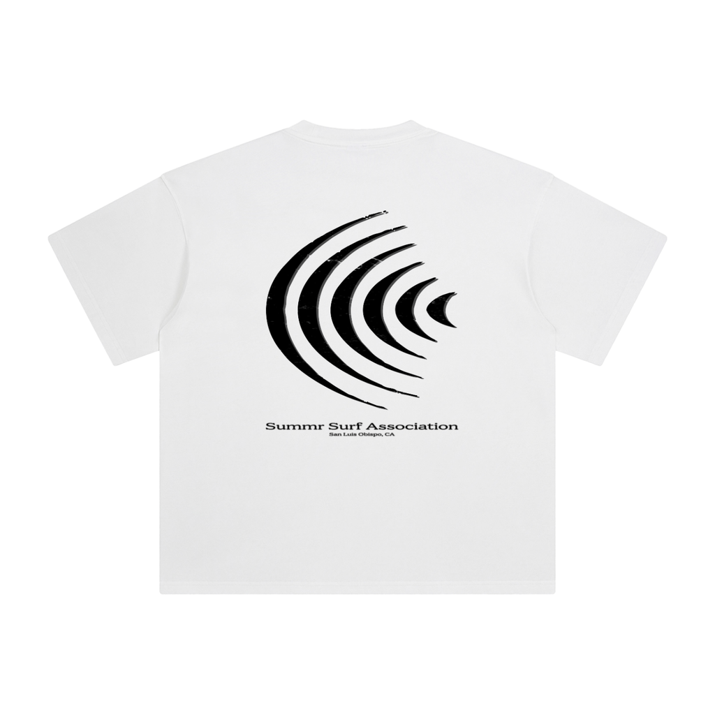 Summr Surf Association Tee, White, front