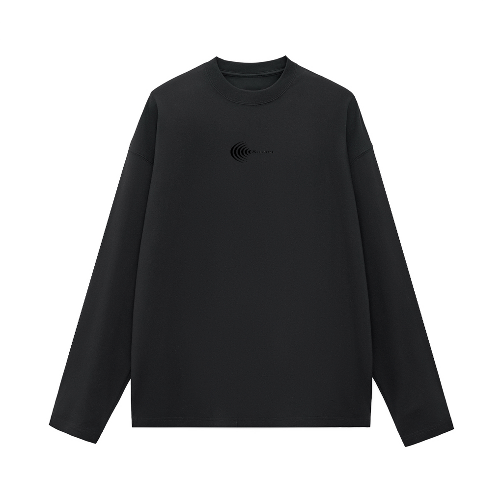 Surf Longsleeve, Black, front