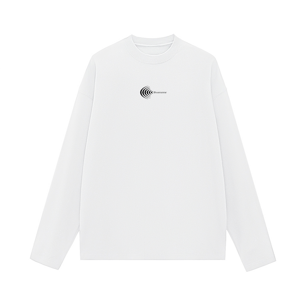 Surf Longsleeve, White, front