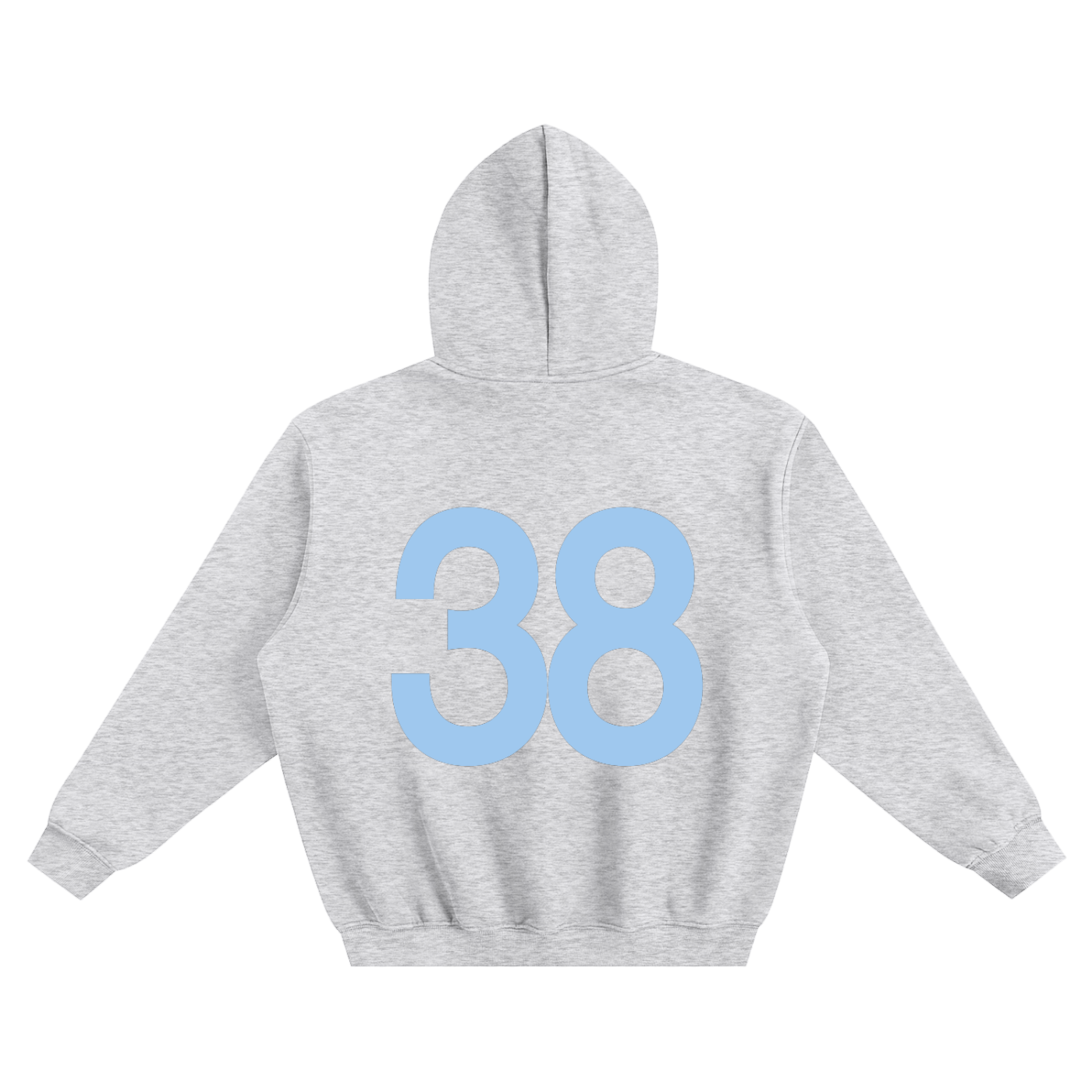 No. 38 Baby Blue Oversized Hoodie